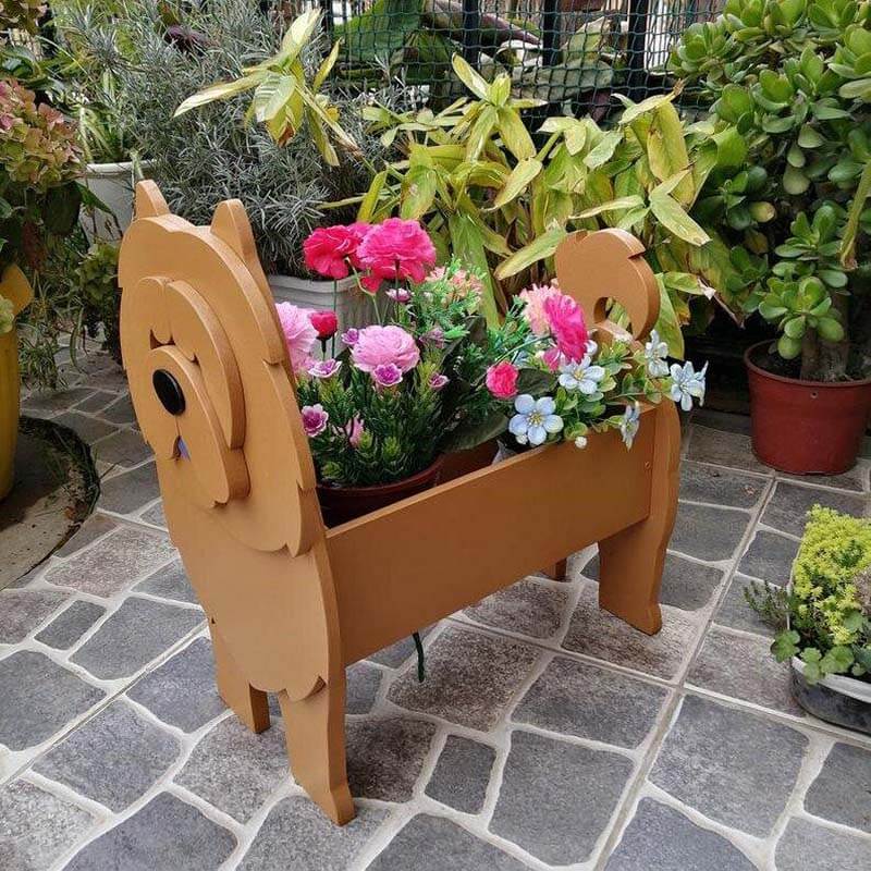 Yellow Chow Chow Planter AP018 VIP