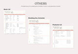 Wedding Planner Spreadsheet